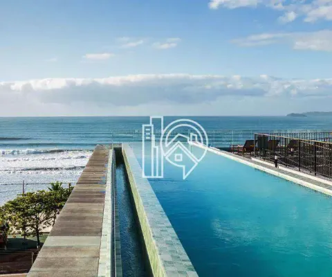 Apartamento com 2 dormitórios à venda, 63 m² frente mar - praia grande - ubatuba/sp