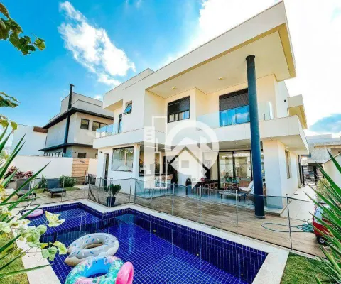 Casa moderna de alto padrão com 4 suítes à venda, 392 m² jardim do golfe 3 - são josé dos campos/sp