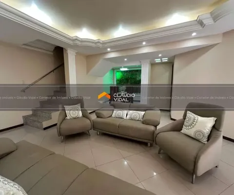 Casa triplex, totalmente mobiliada com 193m²,  5/4, stella maris, salvador - ba