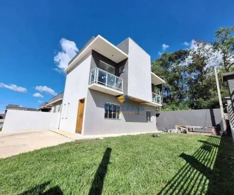 Sobrado com 3 dormitórios à venda, 93 m² por r$ 449.000,00 - parque do embu - colombo/pr