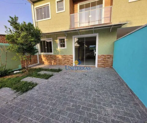 Casa com 2 dormitórios para alugar, 60 m² por r$ 1.300/mês - maracanã - colombo/pr