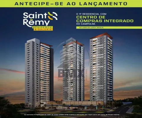 Venda saint remy residence e galerie, const. planeta, c/ centro de compras integrado, 98 m², 3 dorm (1 suíte), 2 vagas, campolim, sorocaba