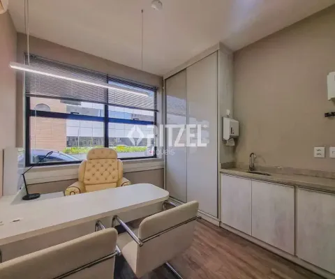Sala mobiliada para locação, centro, são leopoldo, rs