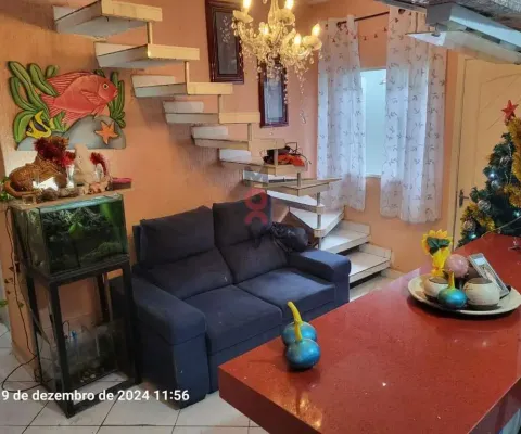 Sobrado em condomínio para venda em guarulhos, vila das palmeiras, 3 dormitórios, 2 banheiros, 1 vaga