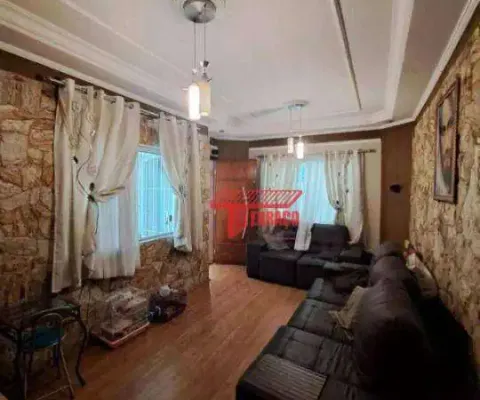 Sobrado com 3 dormitórios à venda, 245 m²  - parque são vicente - mauá/sp