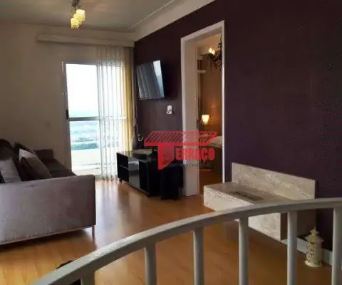 Apartamento duplex com 3 dormitórios para alugar, 118 m² por r$ 4.900,00/mês - casa branca - santo andré/sp