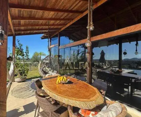 Chácara vista mar com 4 dormitórios à venda, 2000 m² por r$ 2.700.000