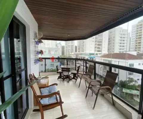 Apartamento à venda em guarujá, vila alzira, com 3 quartos, com 140 m², ed. ponta negra