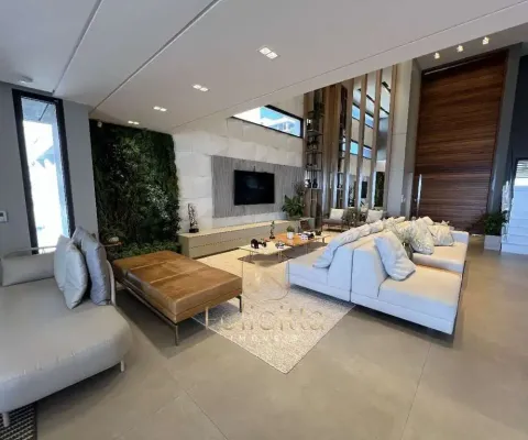 Casa alto padrão em condomínio fechado de 4 dormitórios, sendo 04 suítes, mobiliada, 782m², bosque das mansões em são josé-sc