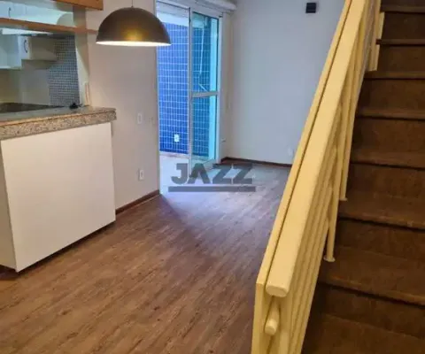 Apartamento loft duplex de 66m² à venda no cambuí em campinas com suíte, varanda e 2 vagas