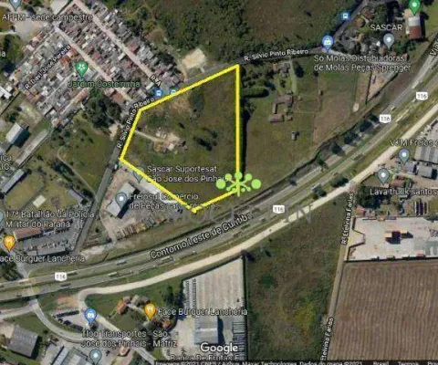 Terreno à venda, 36453 m² por r$ 25.000.000,00 - costeira - são josé dos pinhais/pr