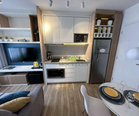 Apartamento à venda mercês, curitiba com 1 quarto, 25 m² por r$ 500.000,00