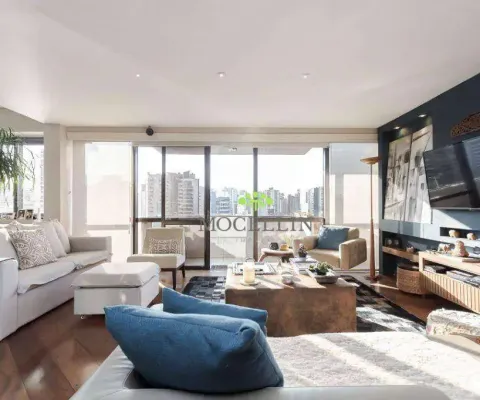 Apartamento na petit carneiro, atrás do clube curitibano com 2 suítes, à venda, 179 m² por r$ 2.030.000 - água verde - curitiba/pr