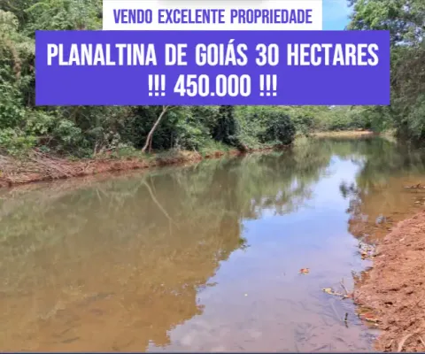 Vendo excelente propriedade planaltina de goiás 30 hectares  !!! 450.000 !!!