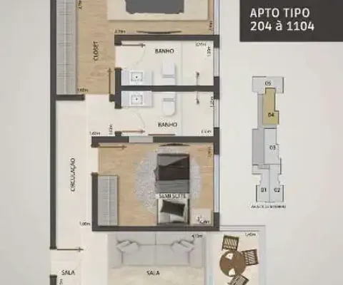 Apartamento com 2 quartos à venda na Avenida Sete de Setembro, Centro, Divinópolis