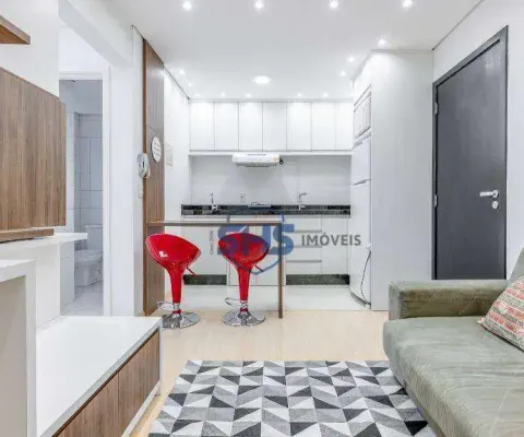 Apartamento com 1 dormitório para alugar, 30 m² por r$ 2.426,00/mês - centro (blumenau) - blumenau/sc