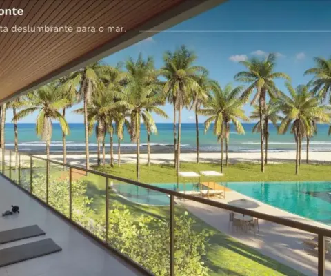 Excelente apartamento à beira mar com 2 quartos em praia dos carneiros - tamandaré - pe