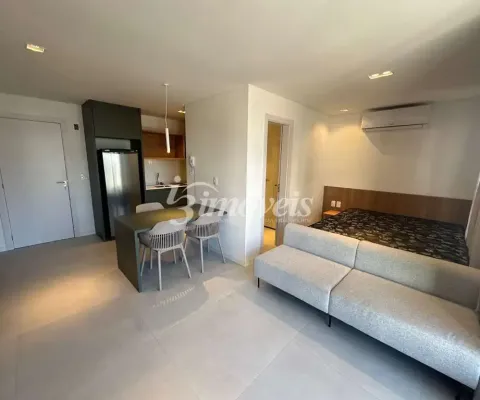 Apartamento loft para locação anual mobiliado, 1 vaga de garagem, edifício 4sete, no bairro centro, itajaí-sc