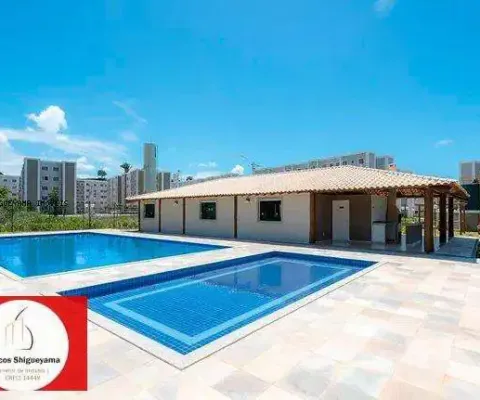 Apartamento para venda em lauro de freitas, caixa d`agua, 2 dormitórios, 1 banheiro, 1 vaga