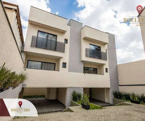 Sobrados em condomínio fechado com 3 dormitórios à venda, 153 m² por r$ 800.000 - xaxim - curitiba/pr