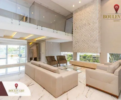 Casa sofisticada com piscina, com 5 suítes  à venda, 780 m² por r$ 5.950.000 - jardim das américas - curitiba/pr