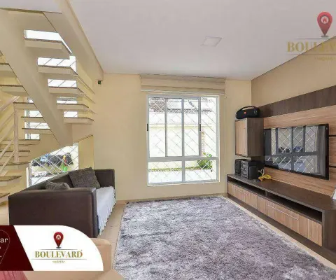 Sobrado semi-mobiliado de frente para a rua com 3 dormitórios à venda, 222 m² por r$ 1.099.000 - guabirotuba - curitiba/pr