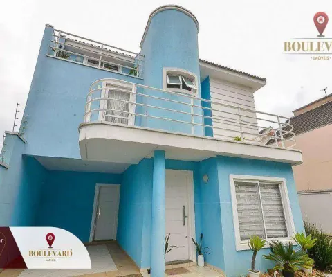 Sobrado de frente para a rua no residencial pádova, com 3 dormitórios à venda, 163 m² por r$ 745.000 - santa felicidade - curitiba/pr