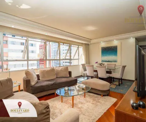 Apartamento no edificio gonçalves dias, com 3 dormitórios à venda, 155 m² por r$ 930.000 - bigorrilho - curitiba/pr