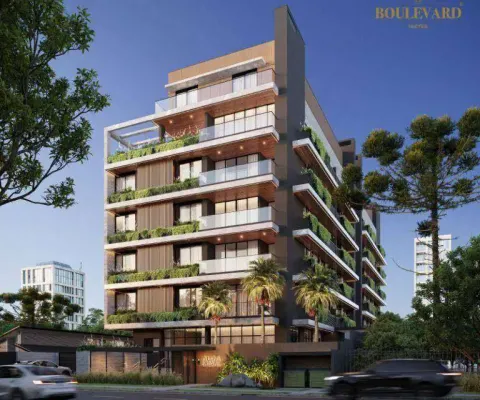 Apartamento garden no aura cabral com 3 suites à venda, 137 m² por r$ 2.449.929 - cabral - curitiba/pr