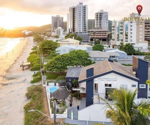 Casa à beira mar com 7 dormitórios à venda, 360 m² por r$ 8.400.000 - perequê - porto belo/sc
