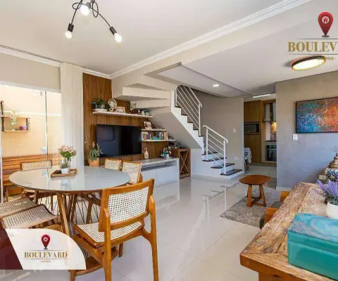 Sobrado mobiliado com 3 suítes à venda, 123 m² por r$ 729.000 - santo inácio - curitiba/pr