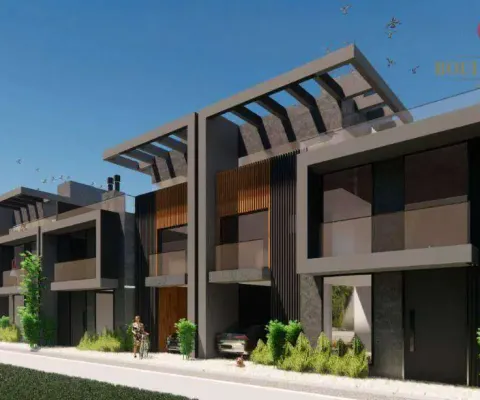 Sobrados novos, com 3 dormitórios à venda, 150 m² por r$ 870.000 - jardim das américas - curitiba/pr