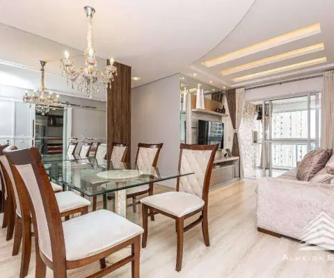 Apartamento a venda no ecoville, 2 dormitórios, sacada com churrasqueira, 1 vaga de garagem, parque ecoville, rua monsenhor ivo zanlorenzi