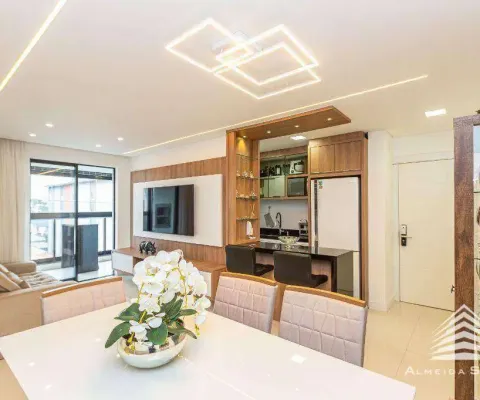 Apartamento com 3 dormitórios à venda, próximo a ipo 88 m² por r$ 1.199.000 - água verde - curitiba/pr