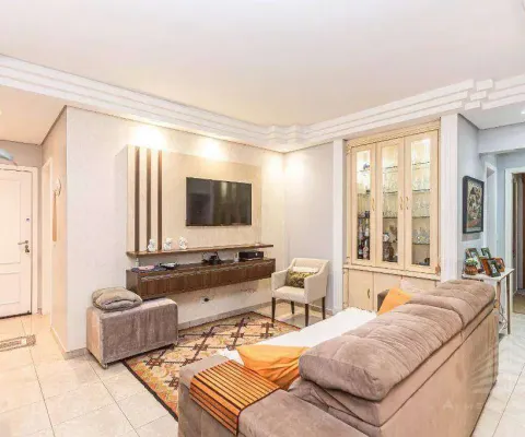 Apartamento com 3 dormitórios sendo uma suíte à venda, 123,37m² por r$ 635.000 - novo mundo - curitiba/pr