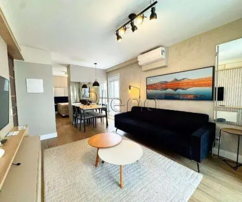 Apartamento para alugar em campinas, cambuí, com 1 suíte, com 51 m², condomínio exclusivo cambuí