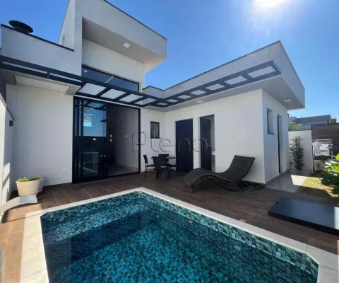 Casa à venda em paulínia, parque brasil 500, com 3 suítes, com 193 m², santorini residencial club