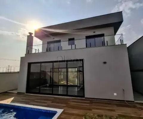 Sobrado à venda em paulínia, parque brasil 500, com 3 suítes, com 280 m², santorini residencial club