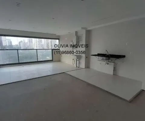 Apartamento a venda com 77mts, 2 suítes, lavabo, sala ampla integrada ao terraço, 1 vaga demarcada no brooklin