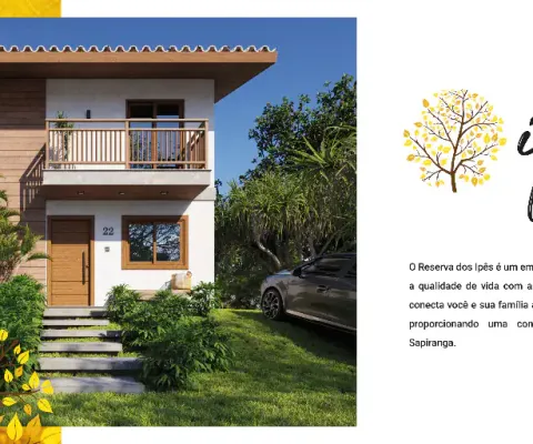 Casa duplex a venda, 2/4 (1 suíte), 108m² em imbassaí