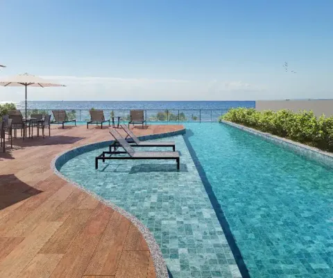 Apartamento 3/4 sendo 2 suites em mood costa a azul a 150m da praia