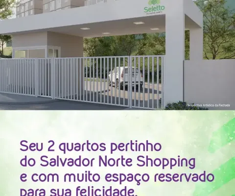 Apartamento a venda com 44m² sendo 2/4 em seletto salvador norte