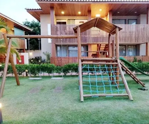 Apartamento para venda possui 65 metros quadrados com 2 suítes, porteira fechada em itacimirim