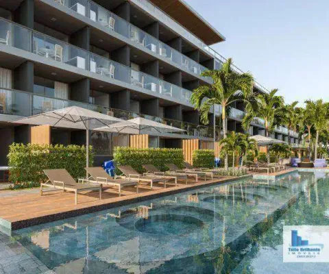 Apartamento tipo studio à venda, 28 m² por r$ 475.000 - praia dos carneiros - tamandaré/pe