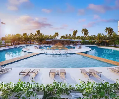 Apartamento 4 quartos térreo com piscina privativa no orla resort na praia dos carneiros – 155m² | viver ou investir com classe