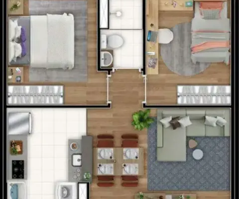 Cód:rap4088 - apartamento à venda, 02 quartos, 01 banheiro - pompéia, piracicaba, sp