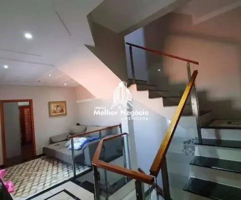 Casa assobradada 230 m²com 3 dormitórios sendo uma suíte master no parque nova carioba em americana/sp