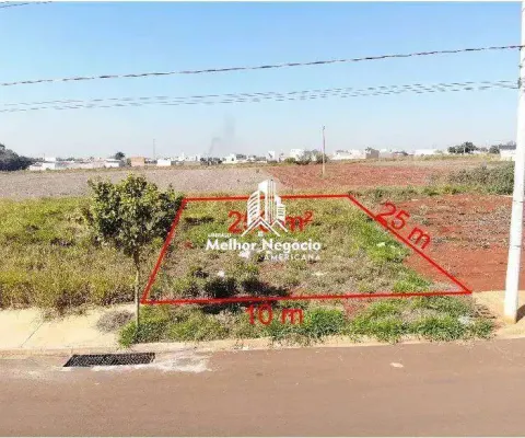 Terreno à venda no jardim itapuã em santa bárbara d'oeste- sp
