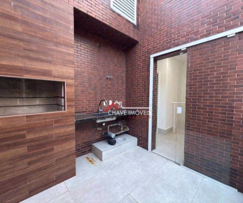 Village com 3 dormitórios, 141 m² - venda por R$ 958.000,00 ou aluguel por R$ 5.900,02/mês - Gonzaga - Santos/SP