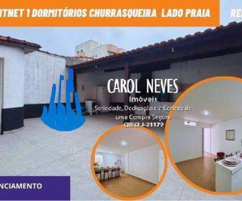 KITNET 1 DORMITORIO LADO PRAIA FINANCIAMENTO BANCARIO PRAIA GRANDE